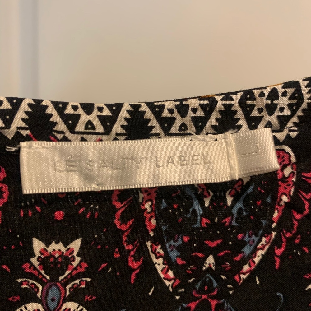 Le Salty Oracle Maxi Dress in Burgundy/Black - Picture 3 of 5